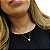 Cordão Feminino Veneziano Banhado a Ouro 18k + Pingente Coração Ponto de Luz - Imagem 6