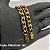 Pulseira Masculina 10mm Banhada a Ouro com Fecho Gaveta e Marcação 18K - Imagem 5
