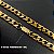 Cordão e Pulseira 10mm Fecho Gaveta Banhado a Ouro Marcação 18k + Pingente Alto Relevo Oração - Imagem 7