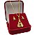 Conjunto Feminino Nossa Senhora + Par de Brincos Cravejados | Cordão Veneziano 45cm - Imagem 4