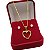 Conjunto Feminino Banhado a Ouro 18K + Pingente Coração Vazado com Brincos - Imagem 6