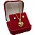 Conjunto Feminino Banhado a Ouro 18K – Cordão Veneziano com Coração e Brincos - Imagem 4