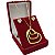 Conjunto Feminino Corações + Brincos Zircônia | Banhado a Ouro 18K 45cm - Imagem 4