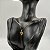 Conjunto Feminino Banhado a Ouro 18K com Pingente Diamante + Brincos - Imagem 3