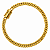 Pulseira Masculina Grumet 4mm Banhada a Ouro 18K com Fecho Duplo 750 - Imagem 5