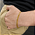 Pulseira Masculina Grumet 4mm Banhada a Ouro 18K com Fecho Duplo 750 - Imagem 4