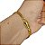 Pulseira Grumet Masculina 4mm Banhada a Ouro 18K com Fecho Duplo – Marcação 750 - Imagem 1