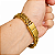 Pulseira Masculina 12mm Banhada a Ouro 18K com Fecho Magnético - Imagem 1