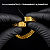 Pulseira Masculina 12mm Banhada a Ouro 18K com Fecho Magnético - Imagem 2