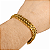Pulseira Masculina 12mm Banhada a Ouro 18K com Fecho Magnético - Imagem 5