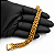 Pulseira Masculina 12mm Banhada a Ouro 18K com Fecho Magnético - Imagem 6
