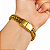 Pulseira Masculina 12mm Banhada a Ouro 18K com Fecho Magnético - Imagem 4
