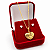 Conjunto Feminino Coração Banhado a Ouro 18K com Brincos de Zircônia - Imagem 4