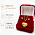 Conjunto Feminino Coração Banhado a Ouro 18K com Brincos de Zircônia - Imagem 2