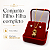 Conjunto Feminino Pingente Filho ou Filha Cravejado Banhado a Ouro 18K com Brincos - Imagem 2