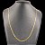 Cordão Italiano Piastrine 3mm Banhado a ouro 18K - Imagem 5