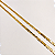 Cordão Masculino Italiano Piastrine 3mm Banhado a ouro 18K - Imagem 3