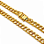 Cordão Masculino Lacraia 10mm Fecho Duplo Banhado a Ouro 18K - Imagem 2