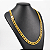 Cordão Masculino Lacraia 10mm Fecho Duplo Banhado a Ouro 18K - Imagem 4