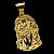Pingente Grande Face de Jesus Banhado a ouro 18K - Imagem 4