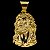Pingente Grande Face de Jesus Banhado a ouro 18K - Imagem 1