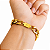 PULSEIRA 13MM FECHO GAVETA COM MARCAÇÃO BANHADO A OURO 18K - Imagem 1