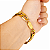 PULSEIRA 13MM FECHO GAVETA COM MARCAÇÃO BANHADO A OURO 18K - Imagem 5