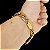 PULSEIRA 13MM FECHO GAVETA COM MARCAÇÃO BANHADO A OURO 18K - Imagem 1