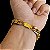 PULSEIRA 13MM FECHO GAVETA COM MARCAÇÃO BANHADO A OURO 18K - Imagem 2