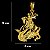 Pingente São Jorge Grande Banhado a Ouro 18K - Imagem 2