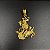 Pingente São Jorge Grande Banhado a Ouro 18K - Imagem 4