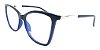 Óculos Armação Blue Macaw Gatinho Azul Feminino Premium - Imagem 1