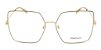 Óculos Armação Hickmann Hi1071 01b Quadrado Grande Dourado - Imagem 2