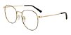 Óculos Armação Bulget Bg1665tn 09a Dourado Com Preto Metal - Imagem 1