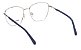 Óculos Armação Gant GA4111 010 Prata Com Azul Metal Feminino - Imagem 4