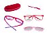 Óculos Armação Silmo Kids Sk18130 Red Clip On - Imagem 1
