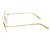 Óculos Armação Hickmann HI1073 01B Metal Feminino Dourado - Imagem 3