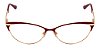 Óculos De Grau Bulget Bg1570 07a Vermelho Dourado - Imagem 2