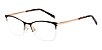 Óculos De Grau Bulget Bg1600 09a Preto Fosco Dourado - Imagem 1
