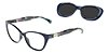 Óculos 2 Em 1 Colcci Bandy 2 Azul Com Clip-on Lente  Escura - Imagem 1