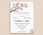 Convite de Casamento 06 - Floral de Cerejeira - Imagem 3