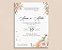 Convite de Casamento 17 - Floral em Tons de Rosa e Salmão - Imagem 3
