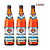 Combo de Cerveja de Trigo Sem Álcool Paulaner Hefe Weissbier Alkoholfrei - 3 UN de Long Neck 500 ml - Alemanha - Imagem 1