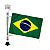 MASTRO ARTICULADO LUZ LED DE ALCANÇADO C/ STROBO E BANDEIRA ARIELTEK (BRANCO) - Imagem 1