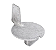 ANODO DA RABETA CASCO MERCURY 20HP 25HP ORIGINAL 98432Q6 - Imagem 1