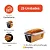 PD12 - 25 un – Forma Forneável para Mini Bolo Inglês 80g com Tampa Transparente - Imagem 1