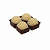 BP02 -  25 unid - Berço plástico para docinhos de 4 unidades - Compatível com a PD121 - Imagem 4