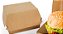 H3-SB -Caixa para Lanche Kraft 100 Unidades com Fechamento Automático Pronta para Uso - Imagem 8