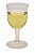 Taça de Vinho Cristal 170ml WER para Festas Eventos e Brindes 2 unidades - Imagem 1