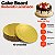 D180- 10 un – Prato Cake Board Slim Dourado Redondo em Papel Paraná Dupla Face até 1,0kg - Imagem 1